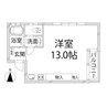 キャッスルコート南新在家 1Rの間取り