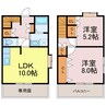 タウン北条 2LDKの間取り