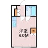 コイデハイツ 1Rの間取り