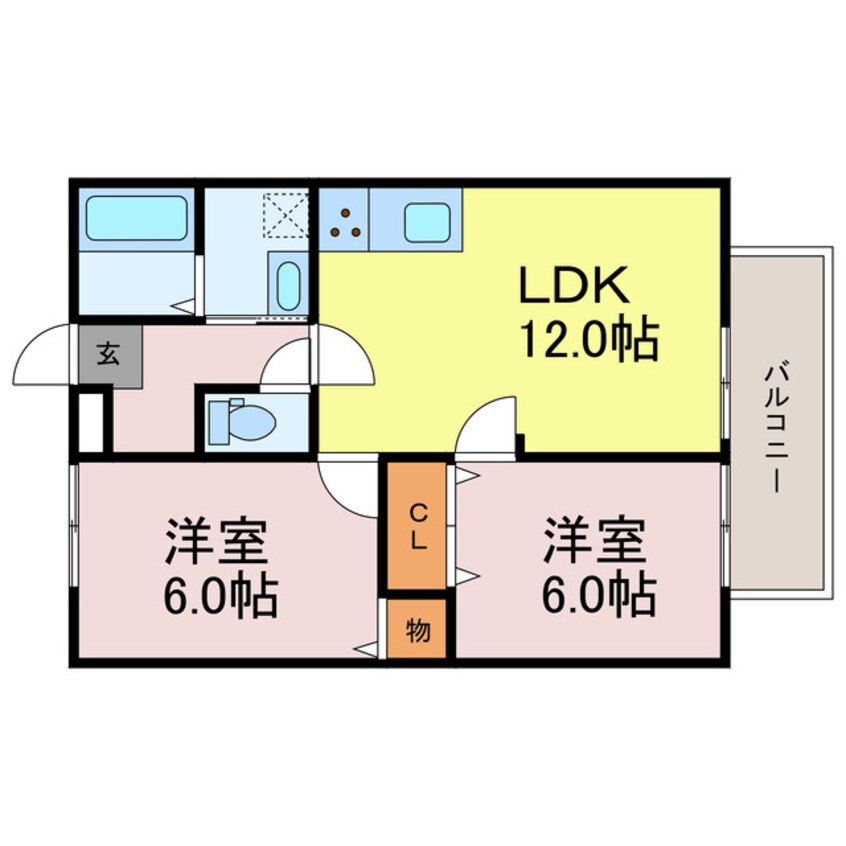 間取図 ルミエール飾磨Ⅱ