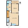 たくみマンション 1LDKの間取り