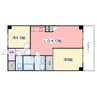 岡町中村コーポ 2LDKの間取り