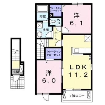 間取図 ピュール・ロジュマンⅡ
