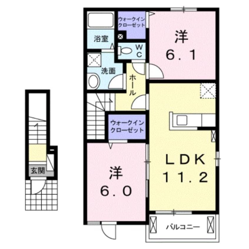間取図 ピュール・ロジュマンⅡ