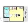 ローズレジデンス西八代 1Rの間取り