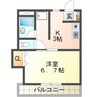 アメニティハイム御立 1Kの間取り