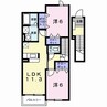 グレイスフルフィールドⅥ 2LDKの間取り