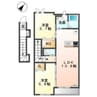 ラティール 2LDKの間取り