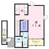 スタービレⅡ 1Kの間取り