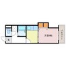 MISTRAL岡田 1Kの間取り