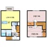 メゾネットひめじ別所 2LDKの間取り