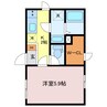 リュミエール安田 1Kの間取り