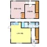 兼田貸戸建 2LDKの間取り