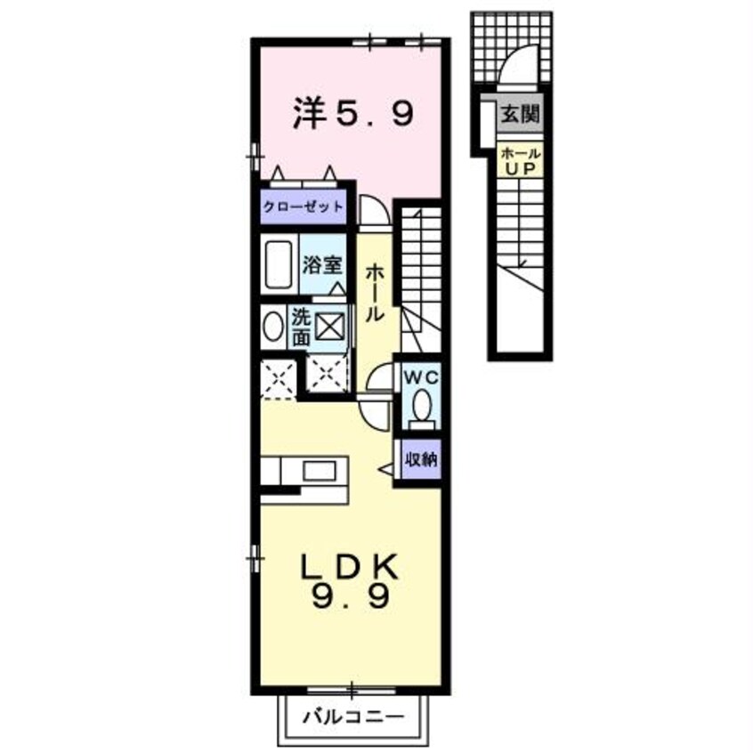 間取図 エスターブレB