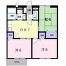 エスポワールドミールA 3DKの間取り