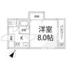 頼安コーポ 1Kの間取り