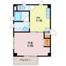 アビックス英賀保駅前 1DKの間取り