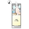 ベルメゾンⅠ 1Kの間取り