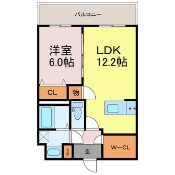間取図 ラフィネコートⅡ