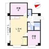 ライフコート市川 2LDKの間取り
