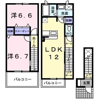 間取図 ソレイユ白浜北Ⅰ