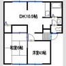 エクセル山崎 2LDKの間取り