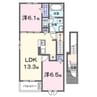 ウィステリア 2LDKの間取り