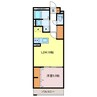 MISTRAL加古川駅前Ⅰ 1LDKの間取り