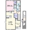 アーバン桜 1LDKの間取り