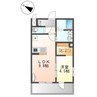 トレジャー東加古川 1LDKの間取り