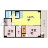 グローバル御国マンション 2LDK+Sの間取り