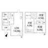 シャトー仏蘭西 3LDKの間取り