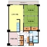高楽ハイツ 3LDKの間取り