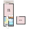 アパートメント高砂 1LDKの間取り