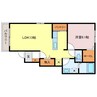 サンクスS 1LDKの間取り