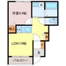 マスハイツ 1LDKの間取り