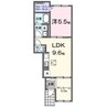 ベル　ソレイユ 1LDKの間取り