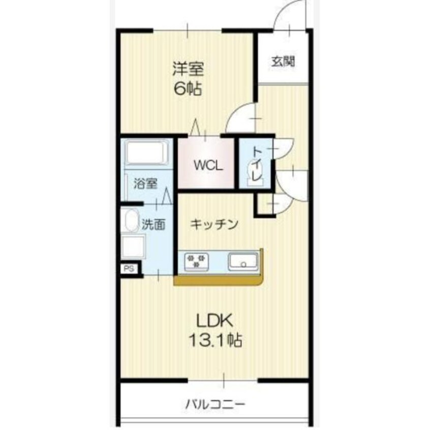 間取図 エレアージュ宝殿駅前2