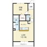 エレアージュ宝殿駅前2 1LDKの間取り
