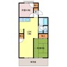 クレアール高砂 2LDKの間取り
