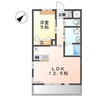 クラール 1LDKの間取り