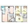 岡町3K 3LDKの間取り