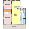 TKD　EAST　SIDE　B棟 2LDKの間取り