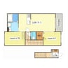 ラヴィエール 2LDKの間取り