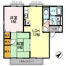 サティ宝殿 2LDKの間取り