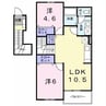 メゾン・エトワール 2LDKの間取り