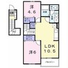 メゾン・エトワール 2LDKの間取り