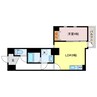 THE　MUSE神屋町 1LDKの間取り