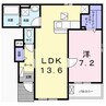 サン　ローレル 1LDKの間取り