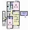 アバンツァート河原 2LDKの間取り